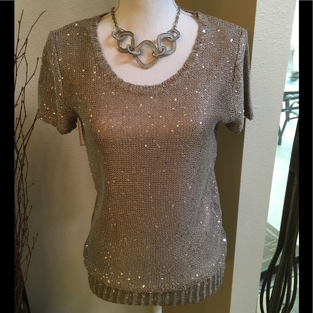 Beautiful Knit Top with sequins